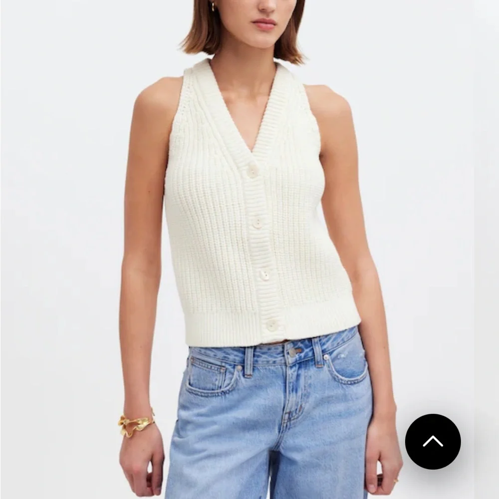 Madewell Cutaway Sweater Vest size L